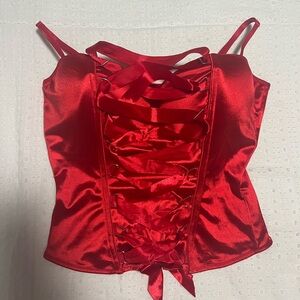 Spirit Halloween Red Corset Size XL